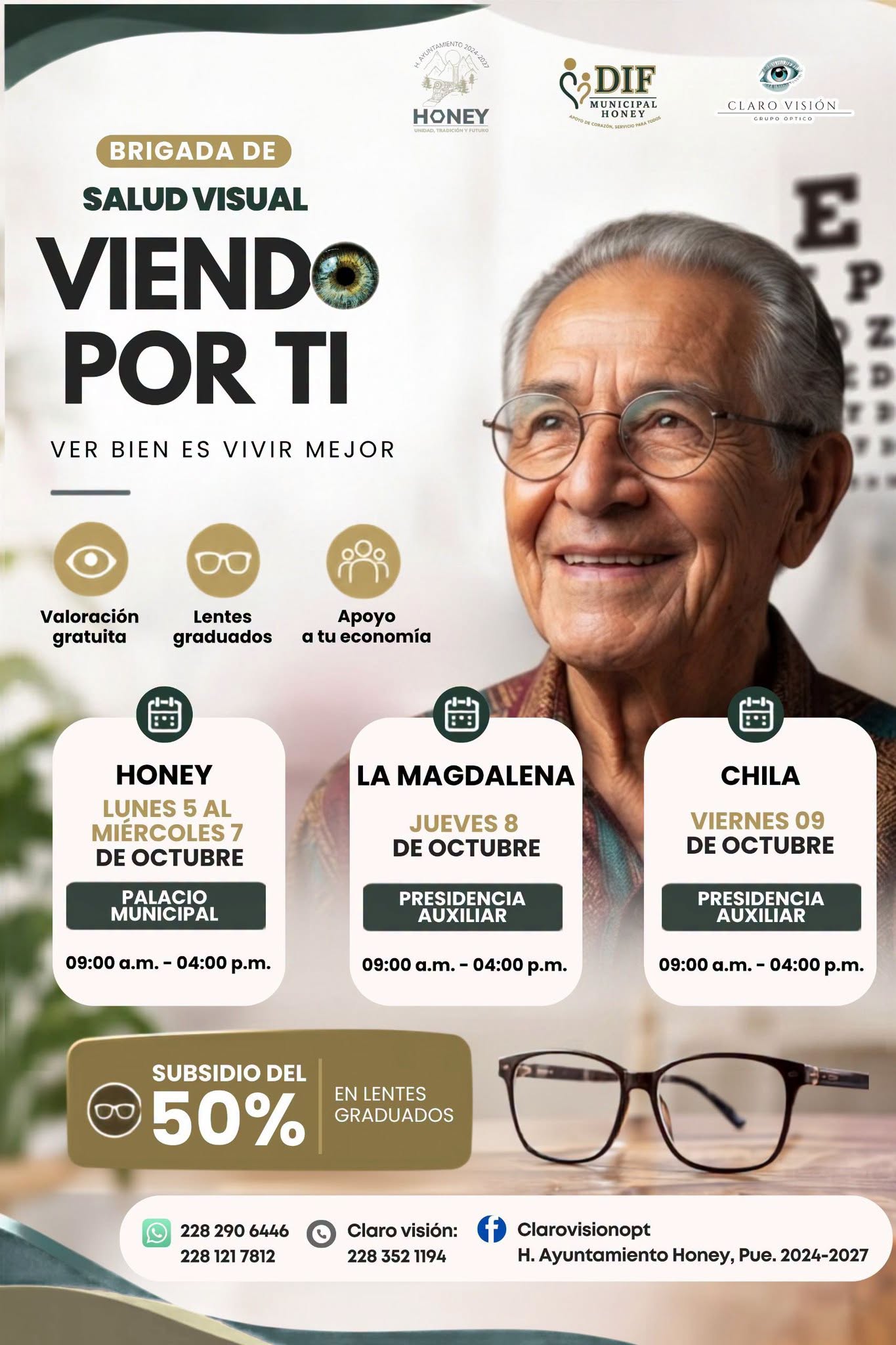 Imagen de la noticia: 👁️ VIENDO POR TI ¡BRIGADA DE SALUD VISUAL ! 👓